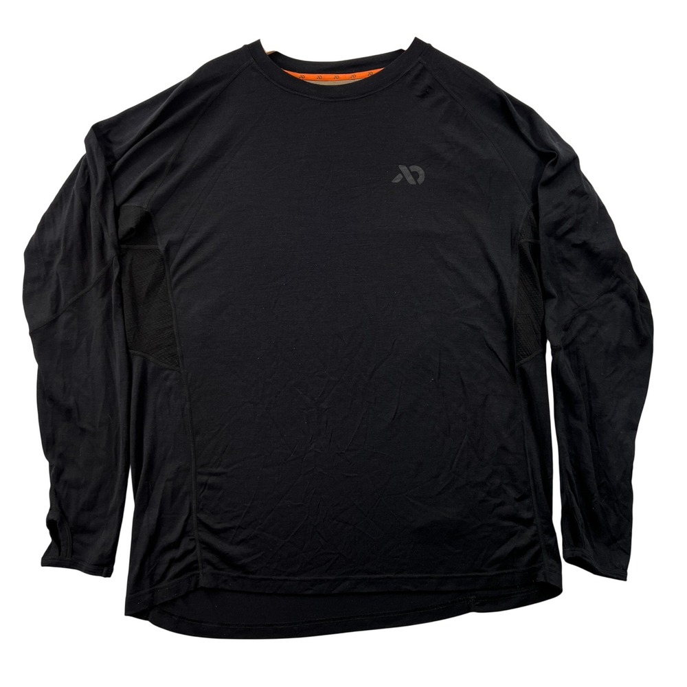 First Lite Llano LS 170 Merino Wool Base Layer Men 2XL Black Hunting Gorpcore